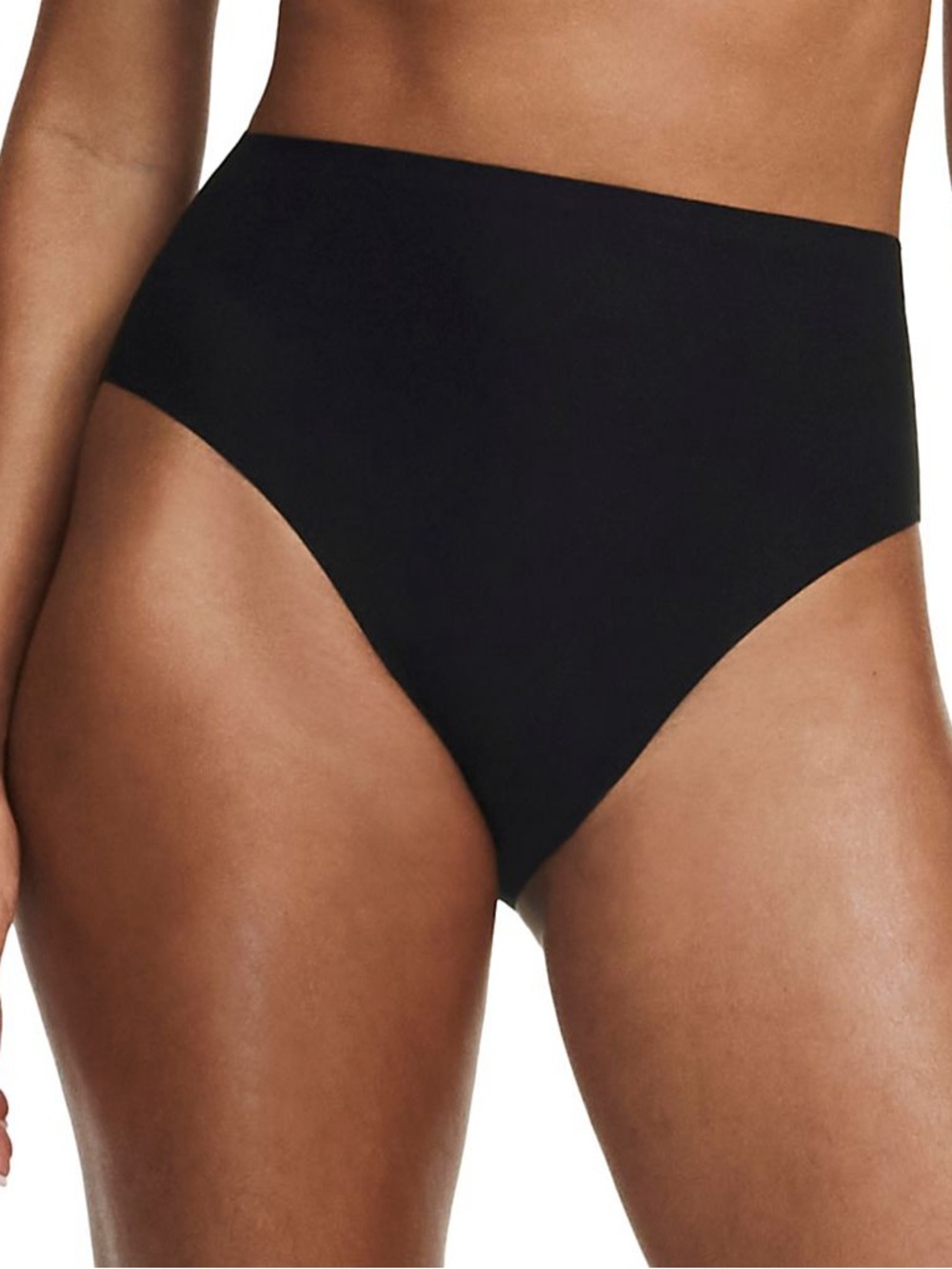 CHANTELLE C10670 FRENCH HI CUT BRIEF PANTY BLACK OS NWOT